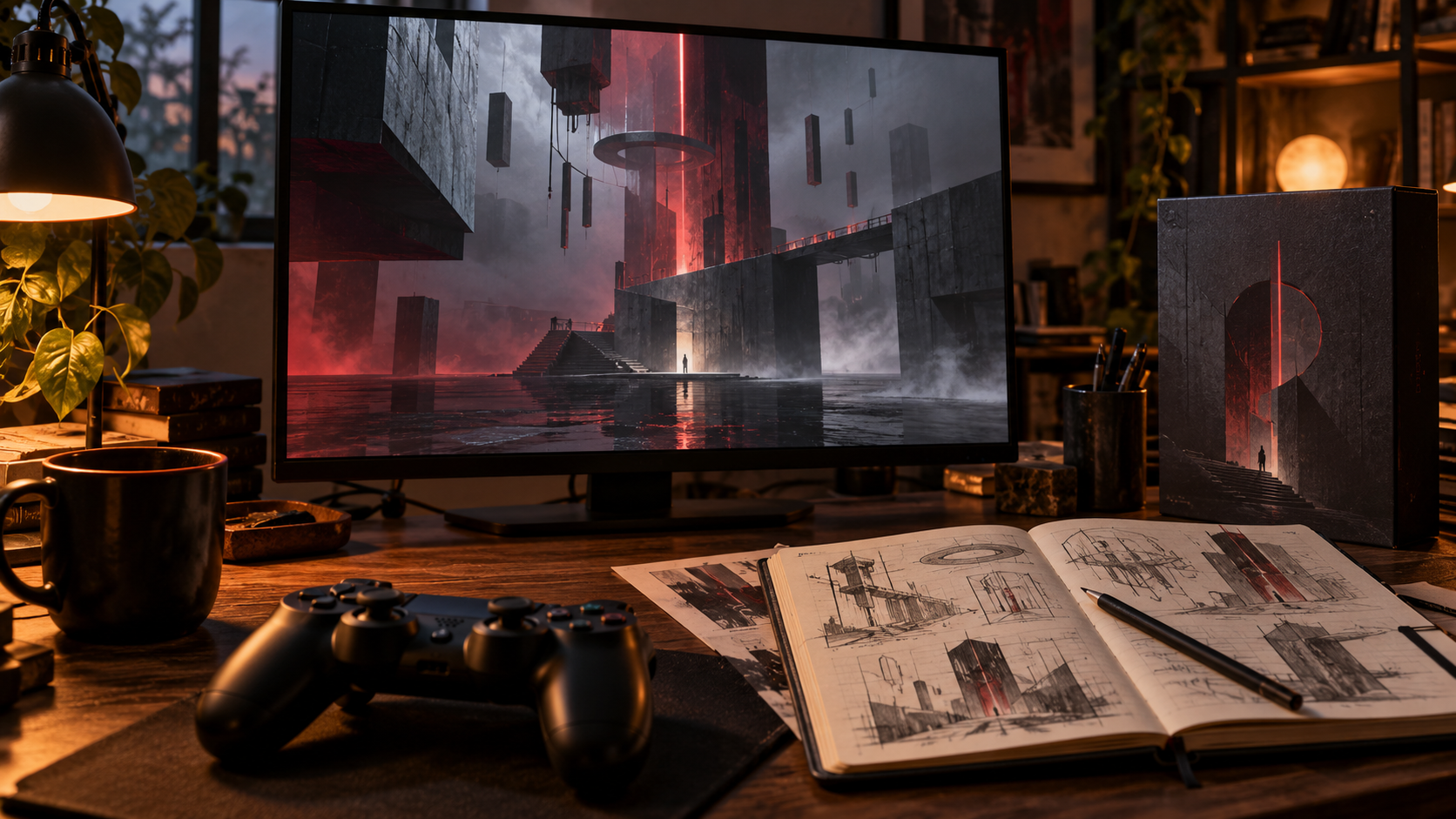 Ilustración editorial sobre Remedy: comunicado de ventas de Control Resonant.